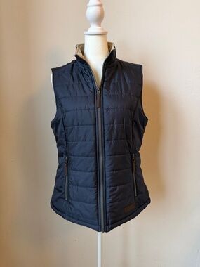 G.H. Bass & Co. Navy Quilted Zip-Up Vest